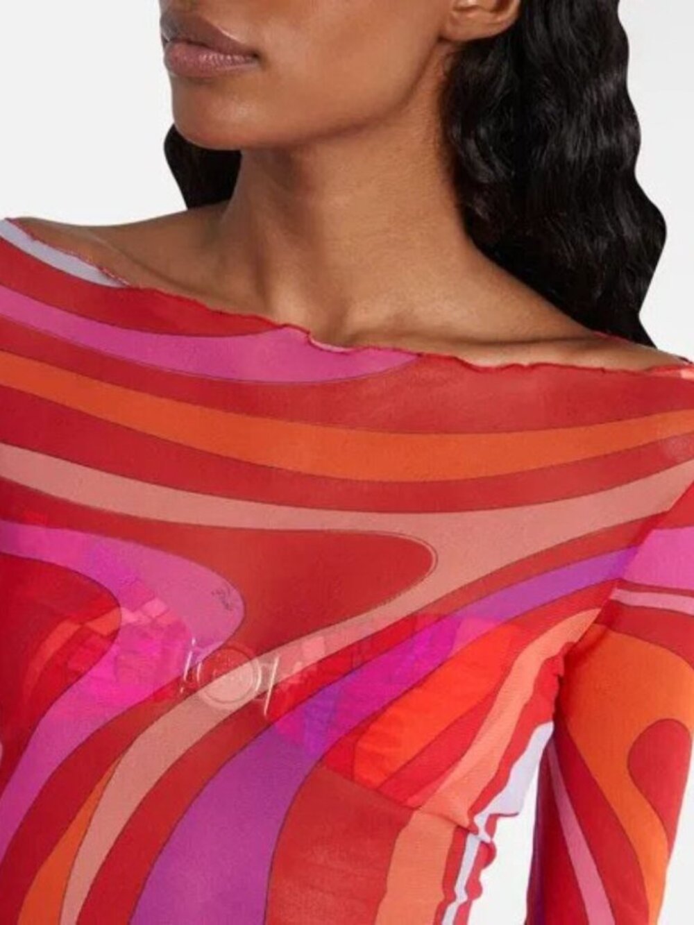 Pucci Tulle Marmo Print Maxi Dress - Picture 3 of 12